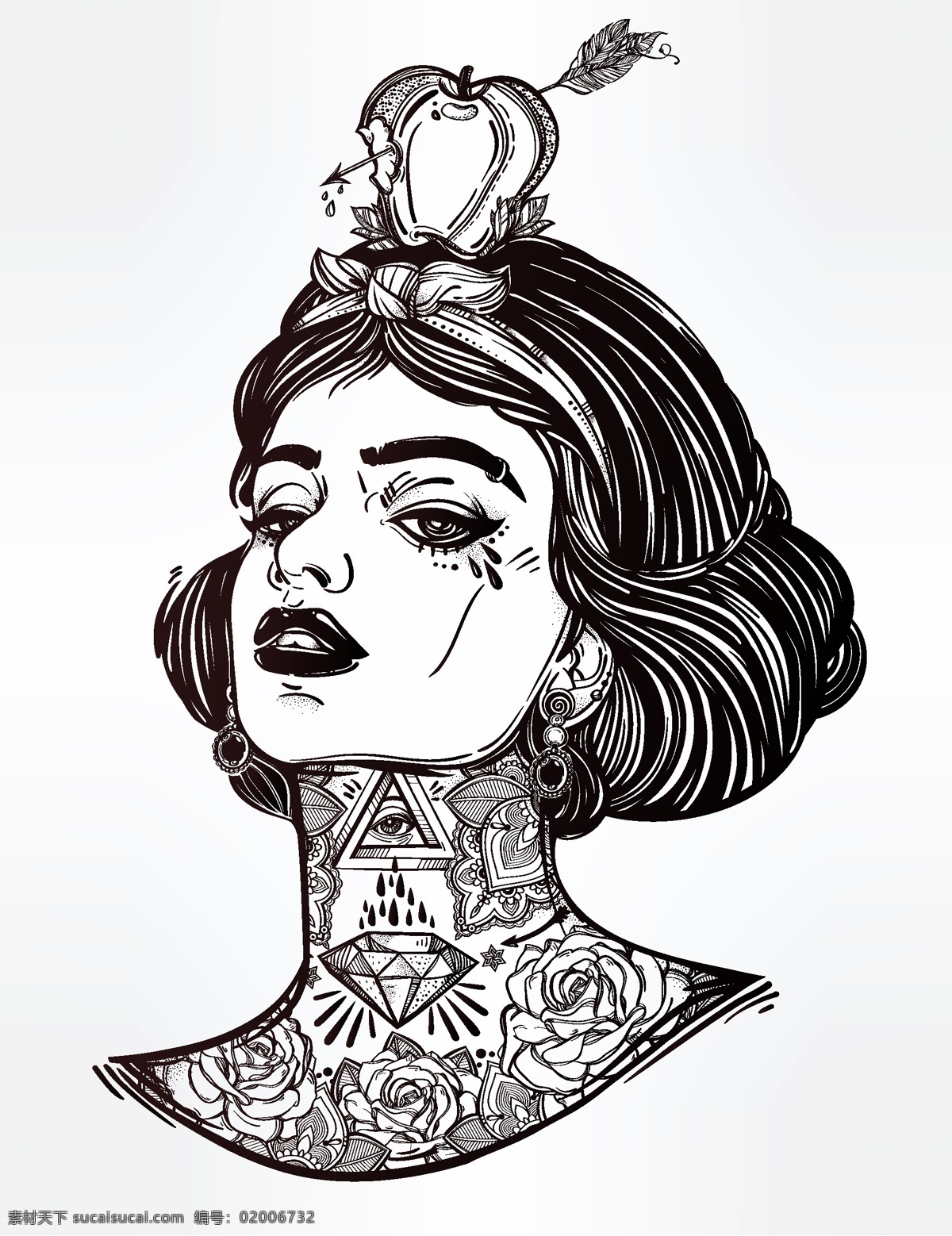 手绘 插画 图腾 矢量图 手绘插画 个性插画 手绘动物 插画矢量图 封面插画 包装图案 t恤印花 服装印花 包装设计 箱包图案 面料印花 布料图案 动物图腾 图腾插画 插画图案 图腾矢量图 手绘矢量图 手绘画矢量图 纹身矢量图 手绘花纹 装饰画 装饰画矢量图 装饰插画 手绘装饰画 手绘人物 苹果 弓箭 纹身 线描 黑白 动物 服装设计