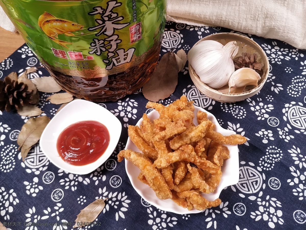 炸鸡胸肉 炸鸡肉 炸鸡柳 菜籽油 番茄酱 餐饮美食 食物原料