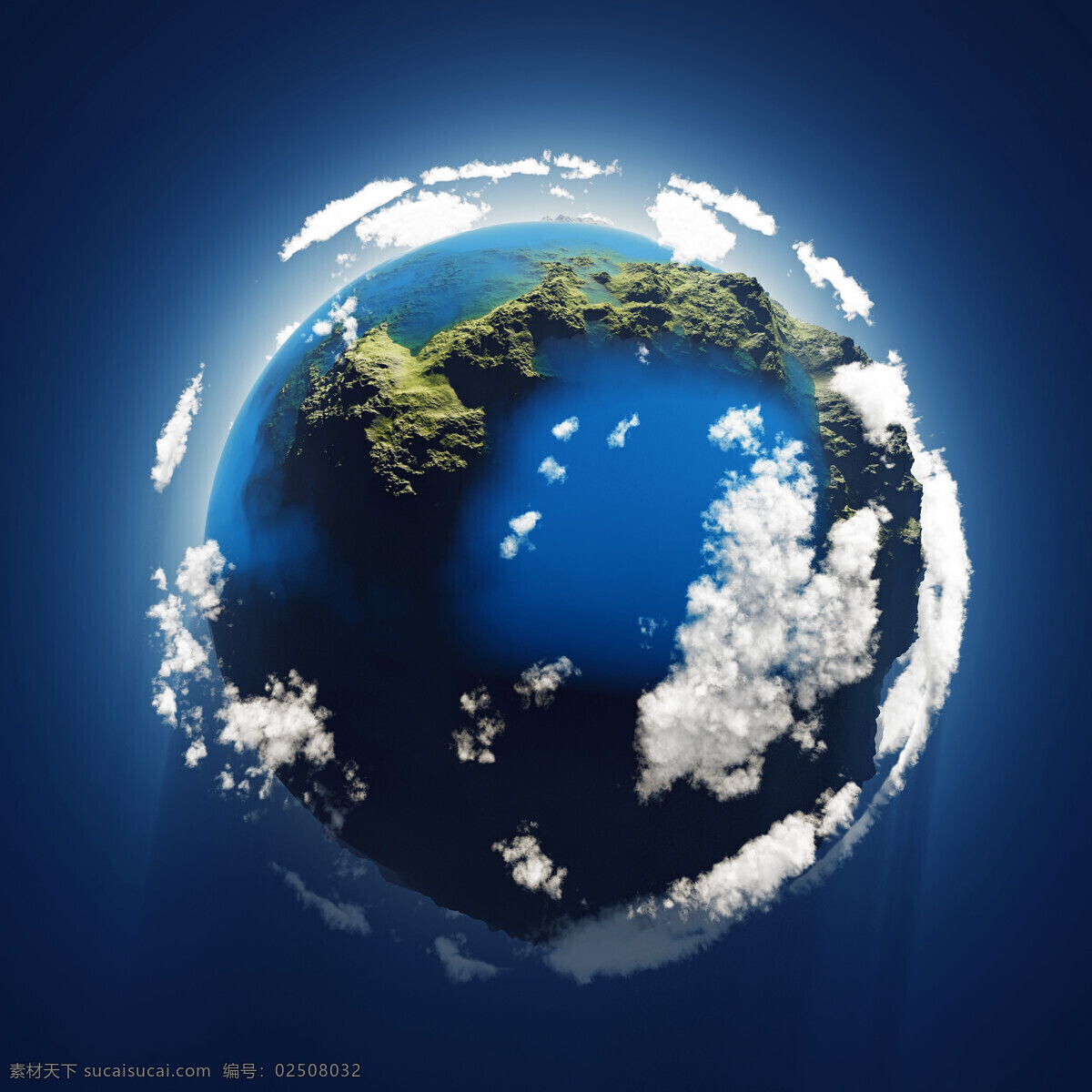 蓝色的地球 蓝色 地球 还有 云朵 蓝色背景 环保 节能减排 节约用水 其他类别 生活百科 黑色