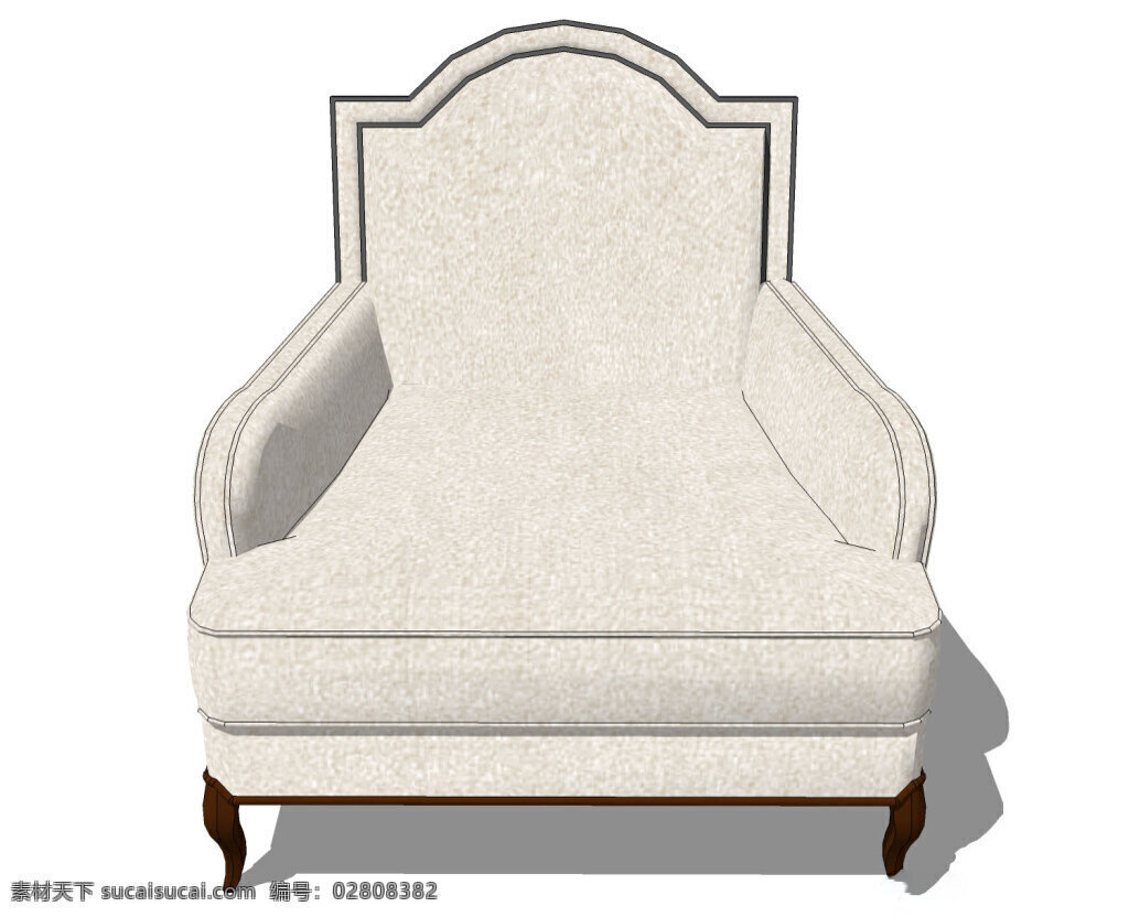舒适 沙发 su 模型 效果图 3d模型 家居效果图 粉色 单体模型
