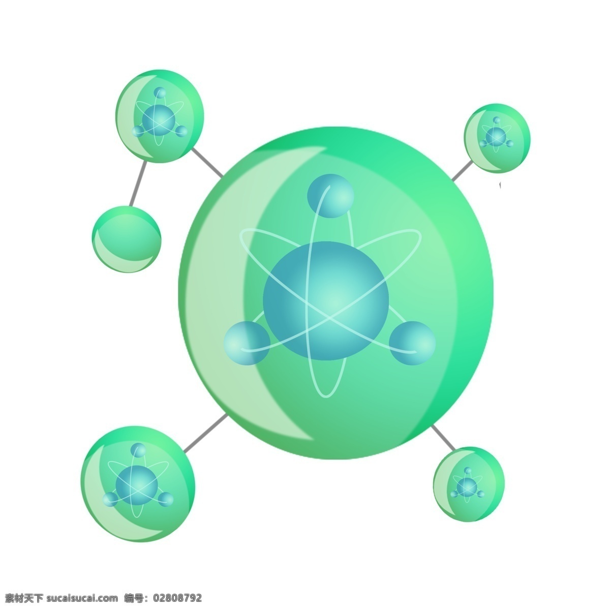绿色化 学分 子 结构图 绿色结构图 化学 分子 化学反应 分子式插图 绿色 分子式 插图
