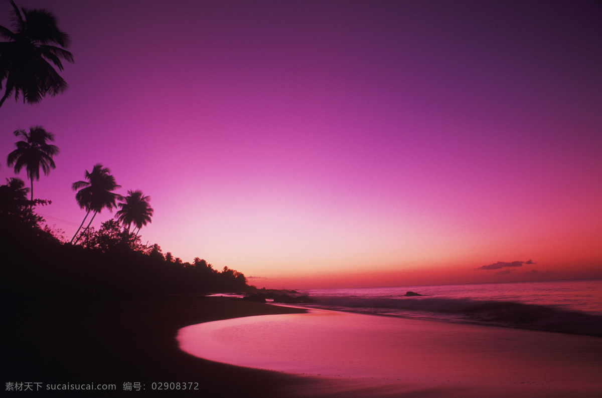 海边 落日 黄昏 美景 大海 漂亮 风景 海岸 岸边 加勒比海岸 高清图片 大海图片 风景图片