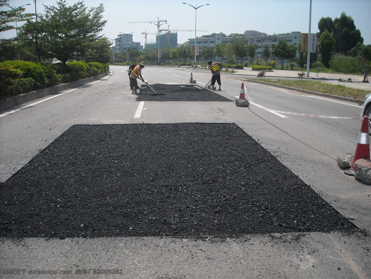 道路 修补 施工 现场 道路修补 施工现场 摊铺机 现场施工 路面修补 沥青路面 沥青 黑色路面 高速公司 压路机 筑路机 沥青施工 完工 高速公路 机械施工 路面 工业生产 现代科技
