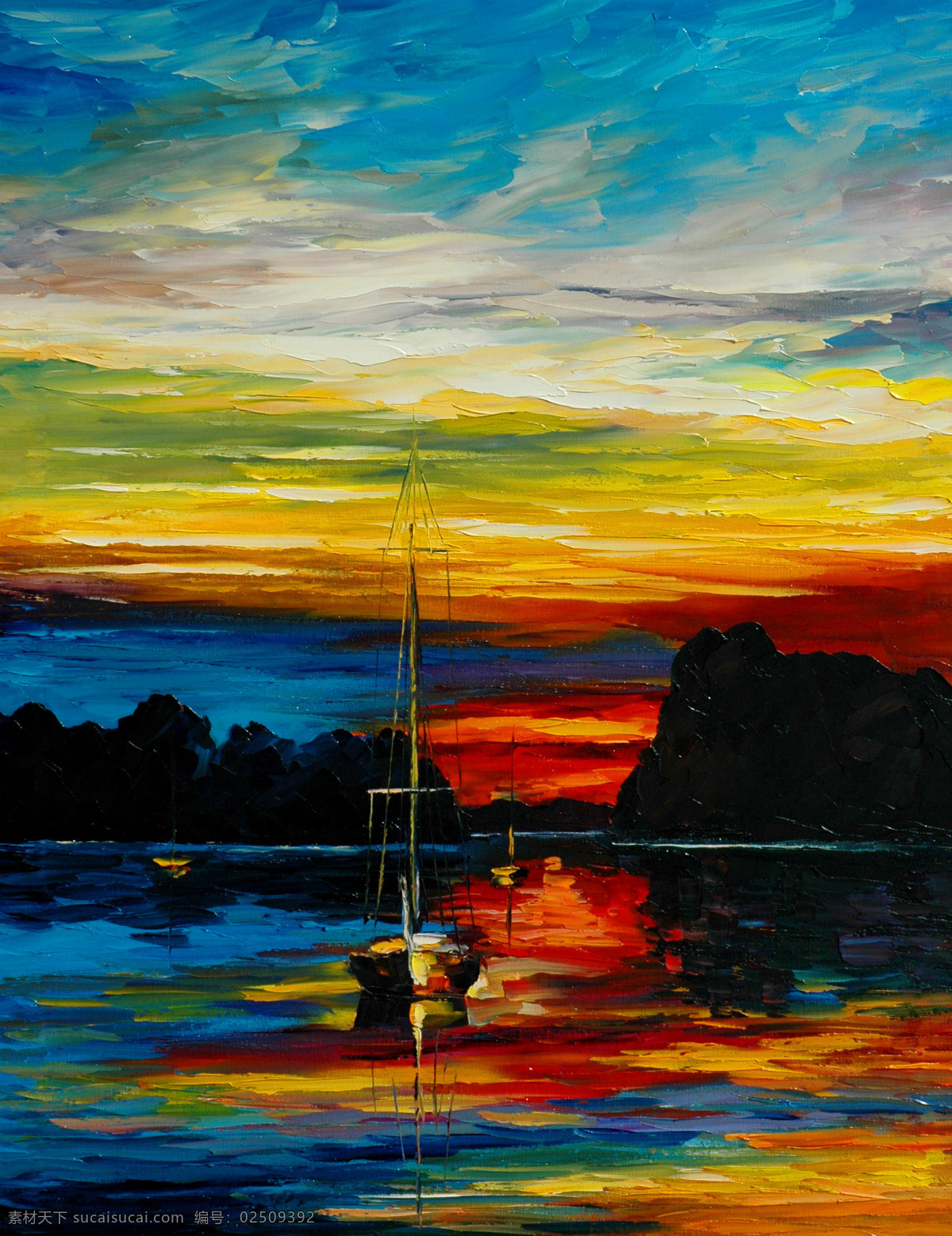 油画 夕阳海港 油画风景 绘画 艺术 油画艺术 海港 海湾 渔船 落日 日落 夕阳 晚霞 云彩 西方油画 风景画 风景 景色 欧美油画 油画作品 挂画 绘画书法 文化艺术