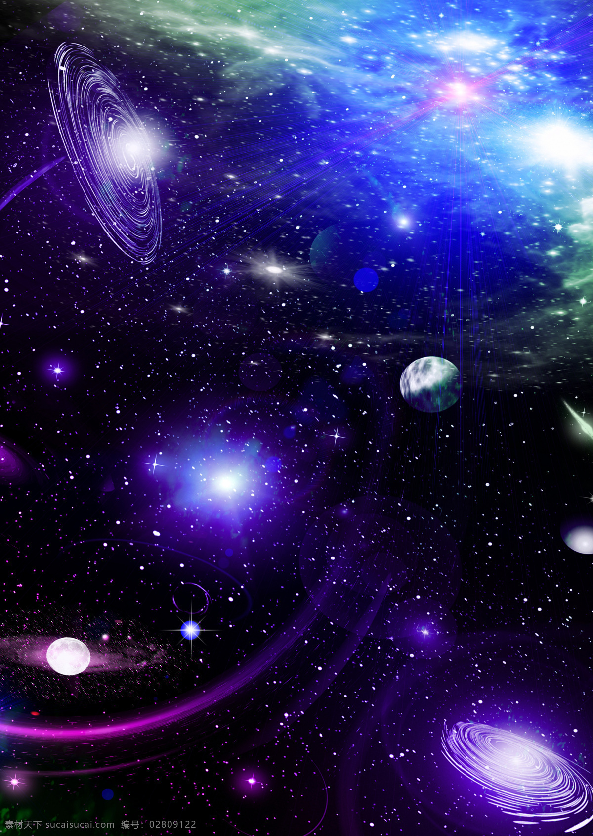 星际 天空 太空 外太空 美境 唯美 梦幻 星球 星星 卫星 炫彩星云 宇宙太空 环境家居