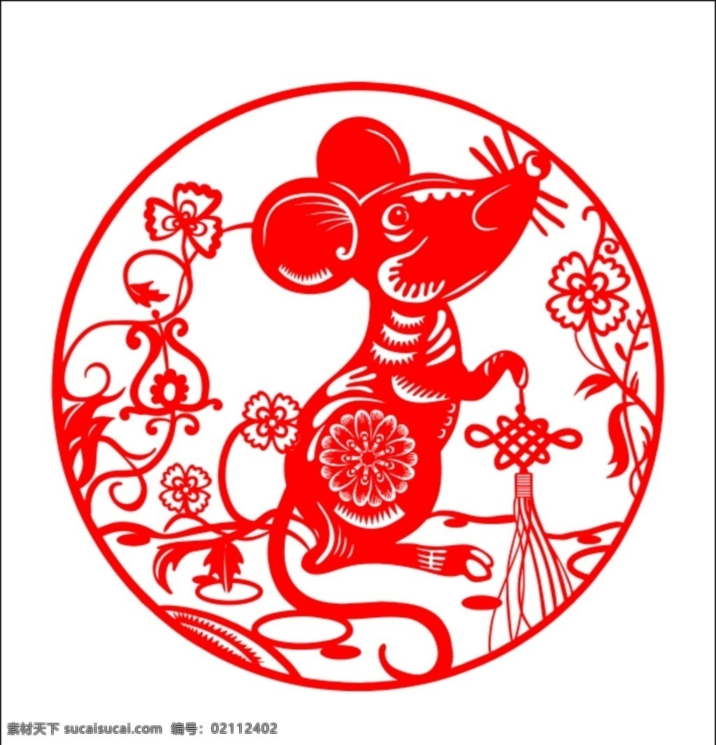 鼠年剪纸 鼠年 剪纸 2020鼠年 鼠剪纸