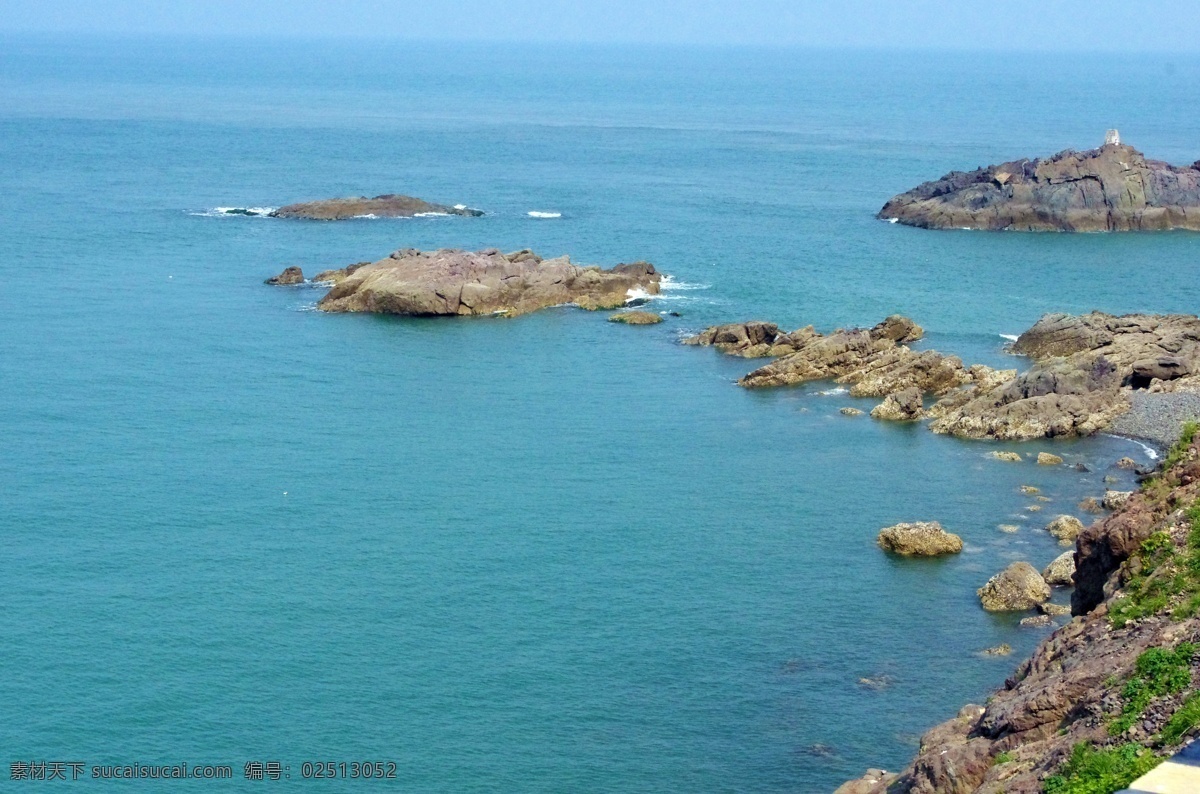 渤海 青岛 海滩 大海 海岸 海水 清澈 礁石 碣石 浪花 海浪 山崖 小岛 摄影作品 自然景观 自然风景