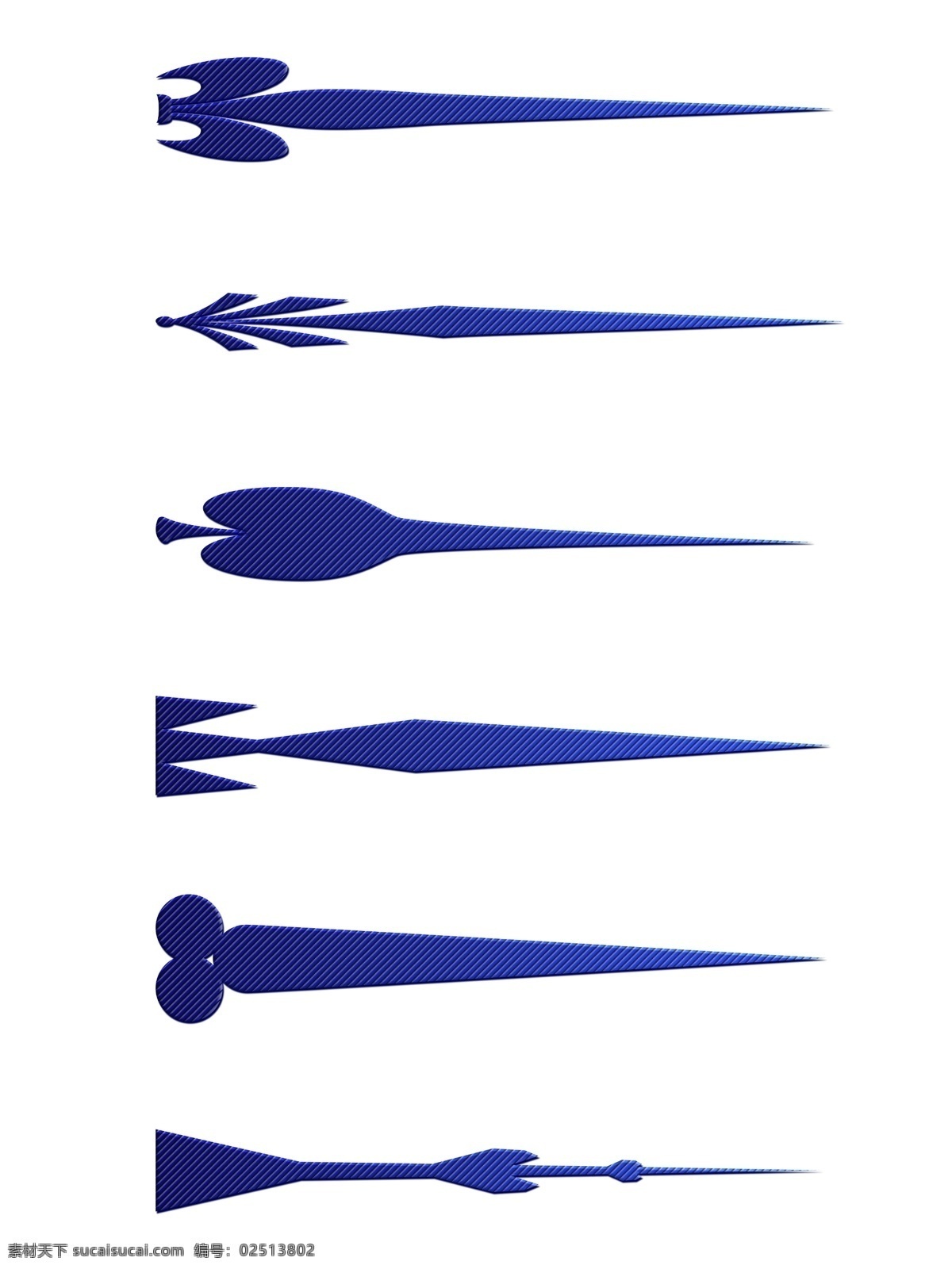 六 款 创意 质感 箭头 图标 矢量 质感箭头 创意箭头 箭头形状 兵器箭头