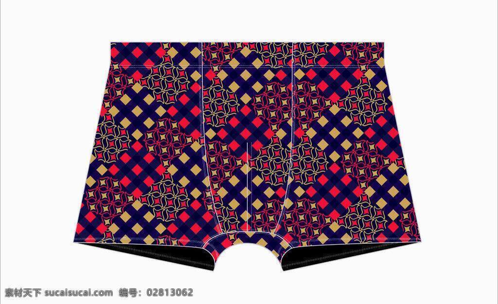 服装设计 花纹 内裤 内衣 男士内裤 星星 印花 矢量 模板下载 男士内衣 女士女衣 女士内裤 其他服装素材