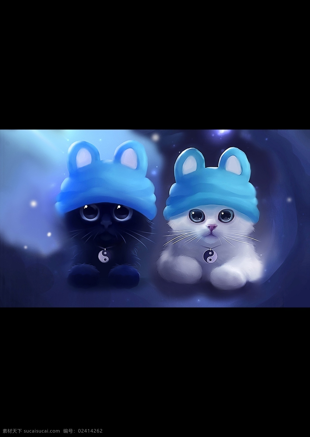 可爱萌猫 分层素材 猫 黑猫 白猫 可爱 乖 精品 源文件 分层