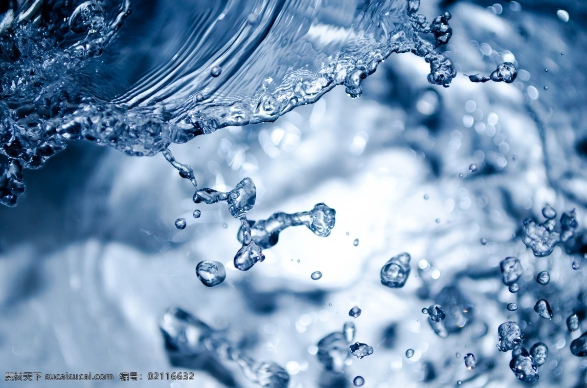 溅 启动画面 旱 水 雨 浇筑照片 水滴 液体 流体 晶莹剔透 蓝色
