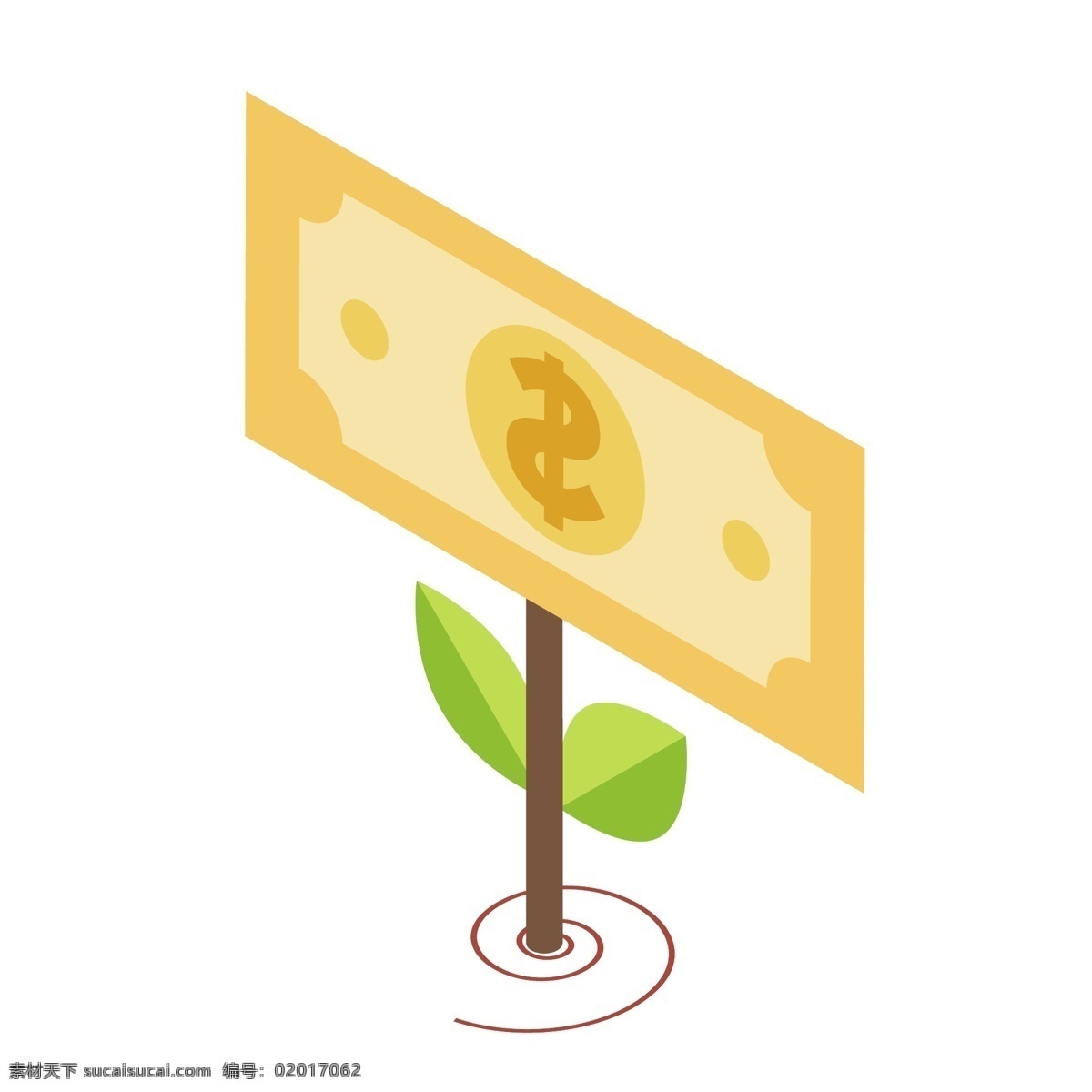 金钱 植物 卡通 图案 金秋 彩色 小清新 创意 矢量 商务 科技 办公 元素 现代 简约 装饰