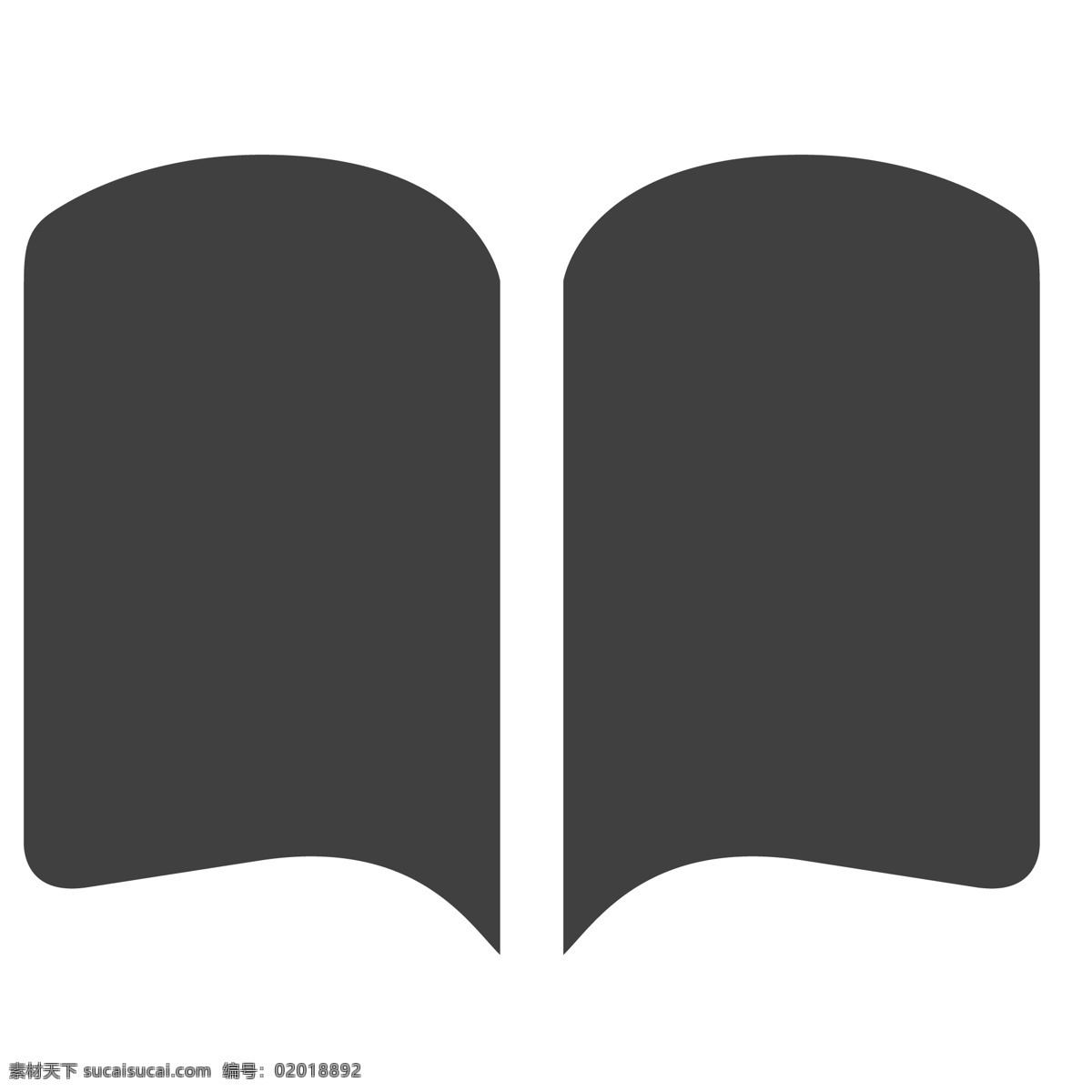 翻开 的卡 通 书本 本子 图书 生活图标 卡通图标 黑色的图标 手机图标 智能图标设计