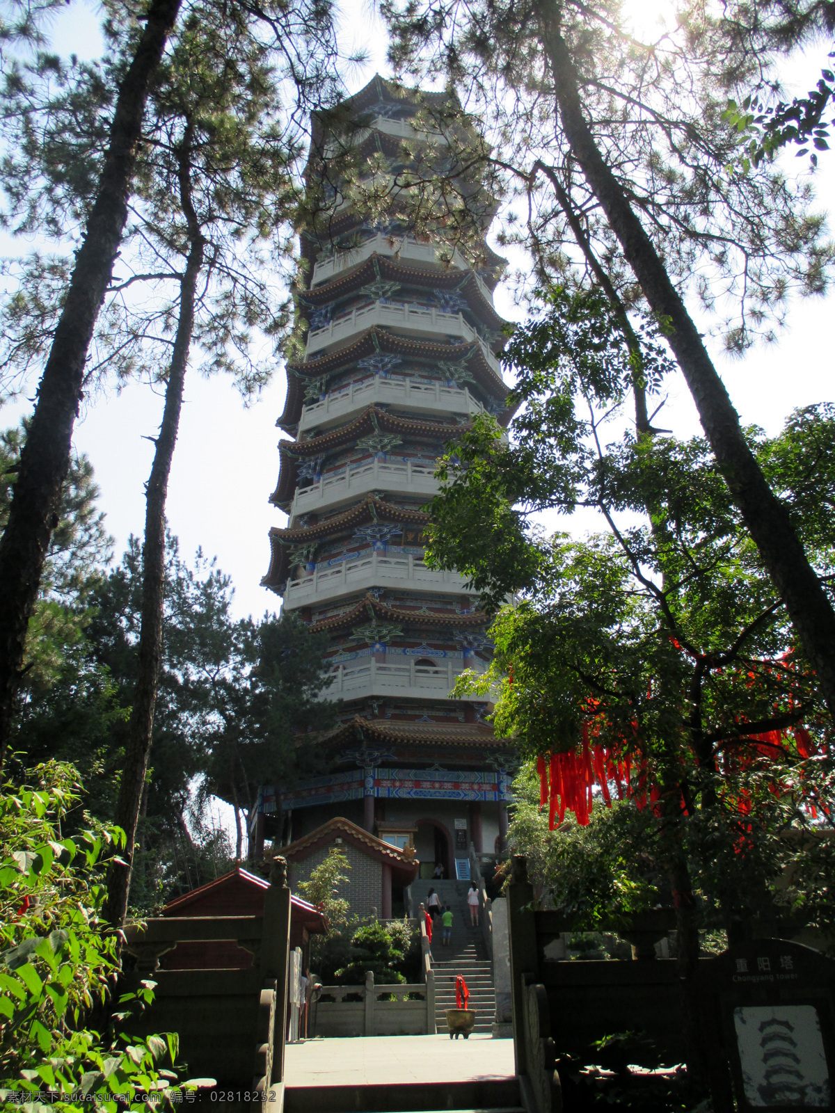 重阳塔 雷峰塔 杭州 宝塔 西湖 风景 自然景观 建筑景观 黑色