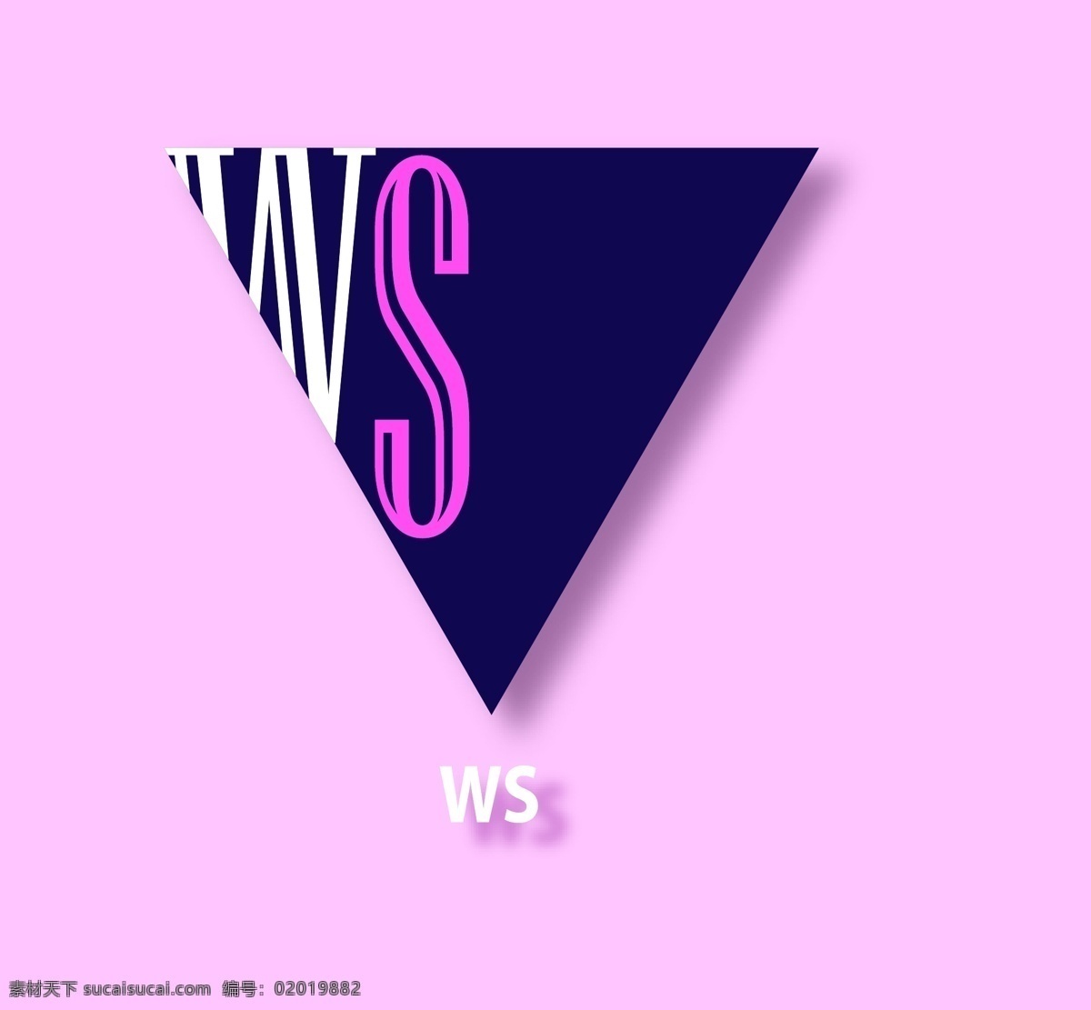 倒三角 潮 牌 潮流 logo 稳定性 标志 活跃颜色 跳出 紫色