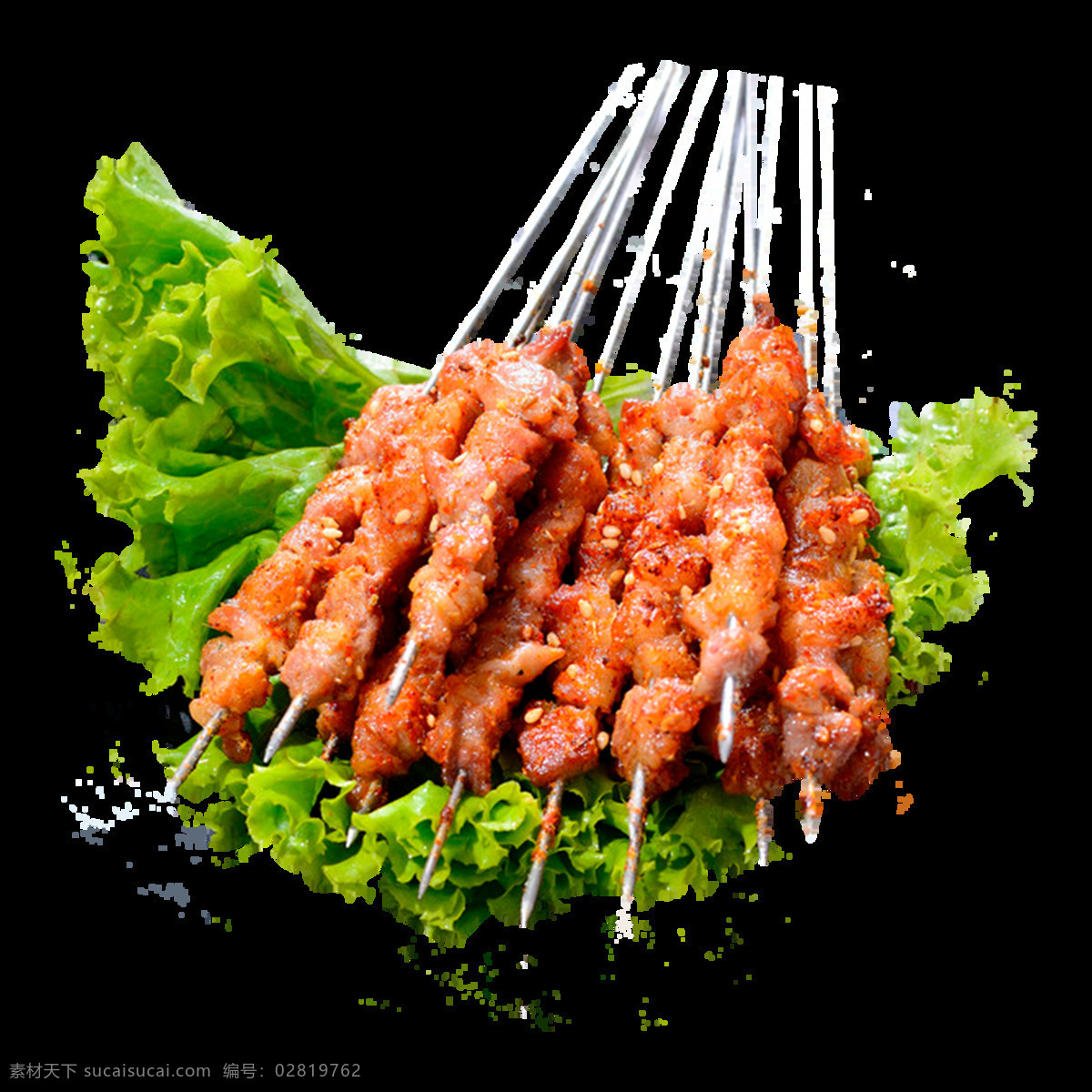烤串 烤鸡肉串 鸡肉 烧烤 小吃