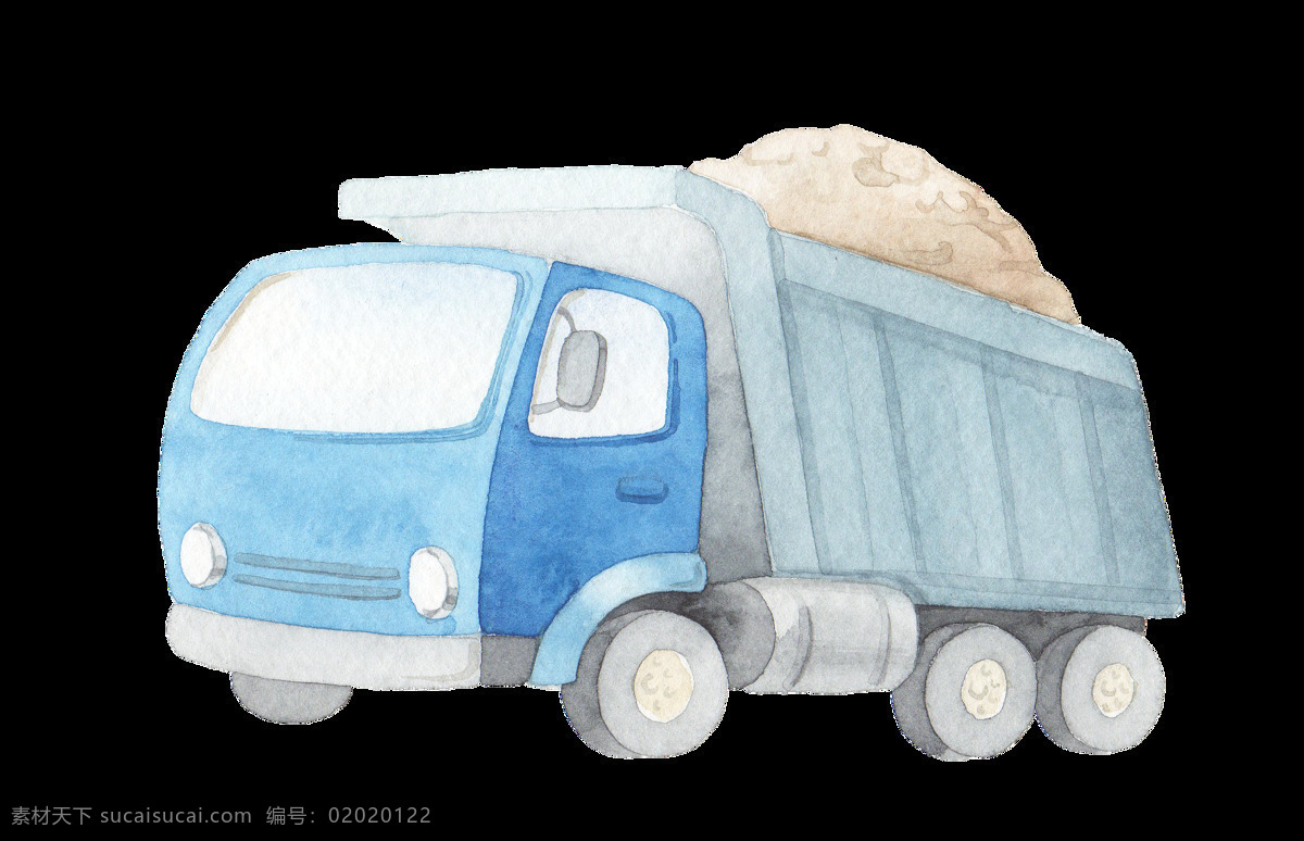 装 石 车 透明 装饰 装石车 设计素材 背景素材