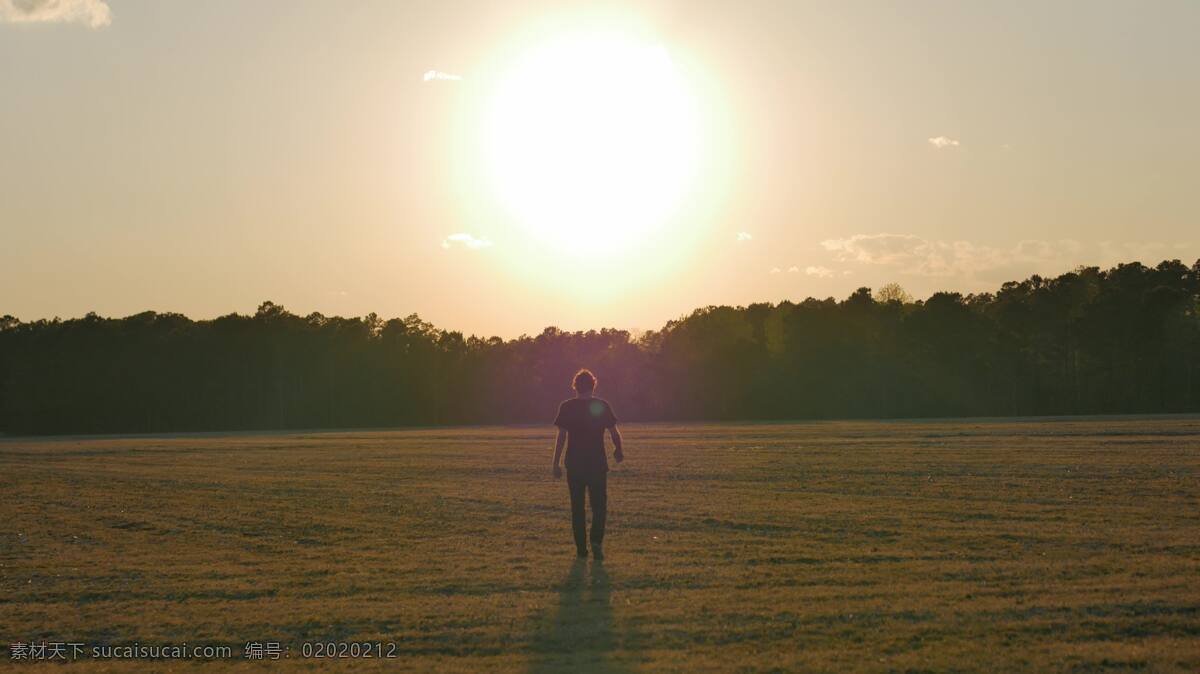 走进 日落 4k 男人 自然 人 行走 日出 夏天 阳光 春天 林地 领域 草地 地平线 命运 艺术的 旅行 冒险 跋涉 步行 徒步旅行 探索