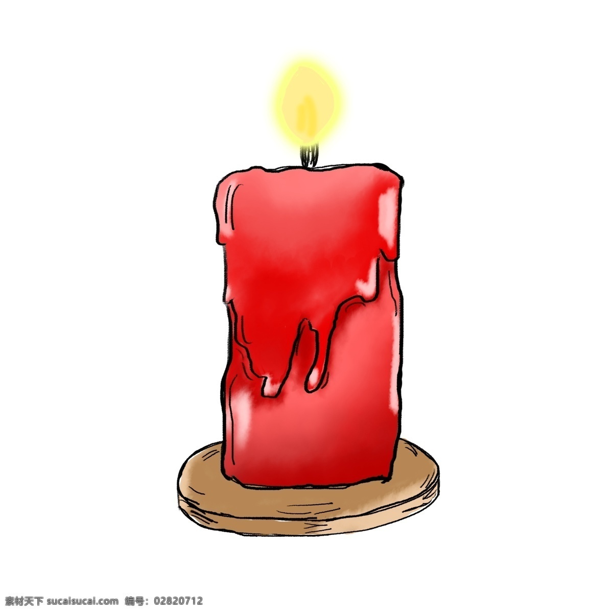 祈祷 许愿 光明 红色 蜡烛