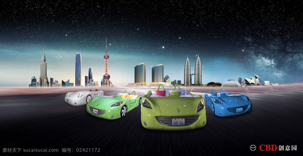 另类 跑车床 跑车 交通工具 现代科技 跑车设计