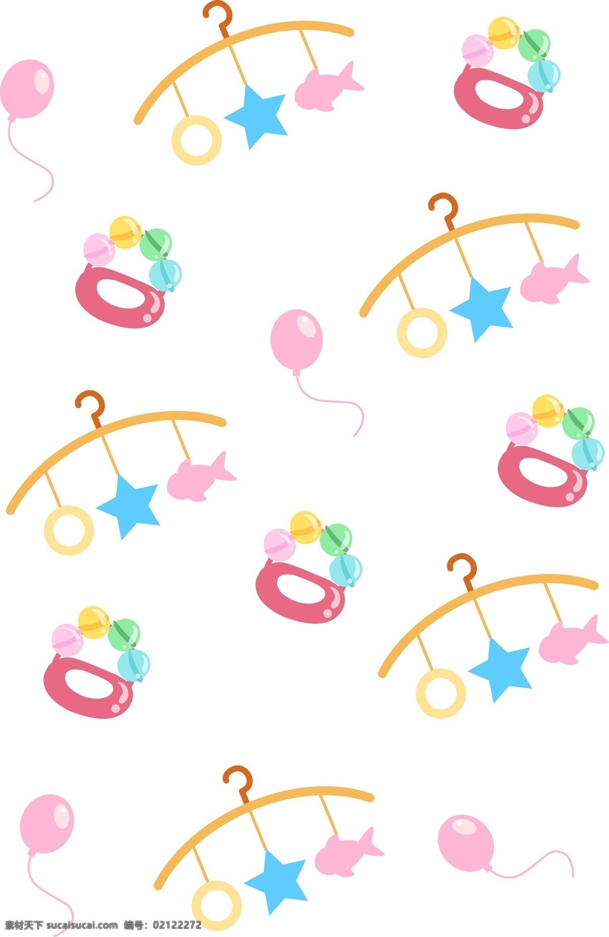 手绘 母婴 衣架 底纹 插画 蓝色的星星 漂亮的底纹 婴儿 宝宝 宝贝 孩子 母亲 妈妈 卡通插画 手绘插画 粉色的气球