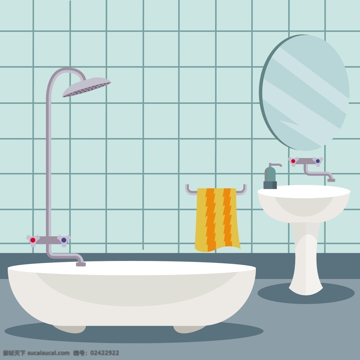 浴室背景设计 背景 墙纸 颜色 丰富多彩 浴室 镜子 色彩 淋浴 浴缸 五颜六色 背景颜色 水槽 彩色的 洗脸盆