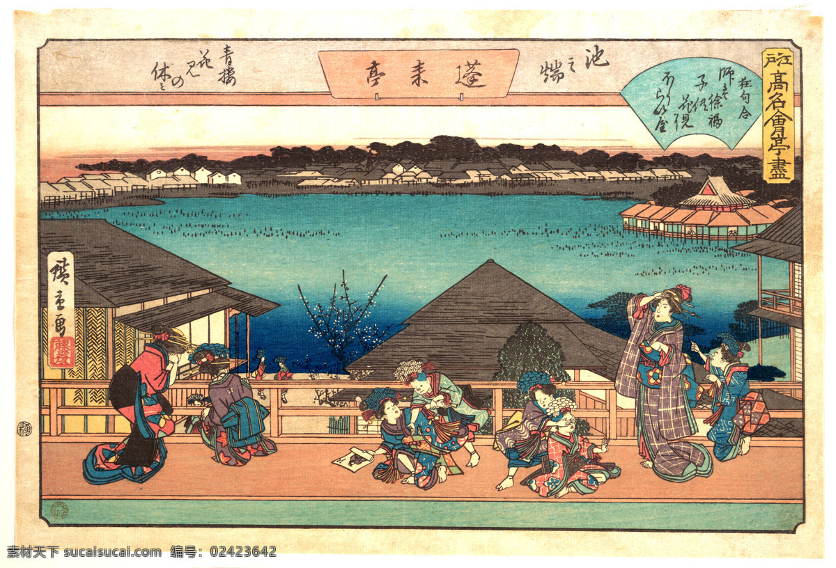 浮世绘 版画 日本 绘画 传统 美术 艺术 美术馆藏品 绘画书法 文化艺术