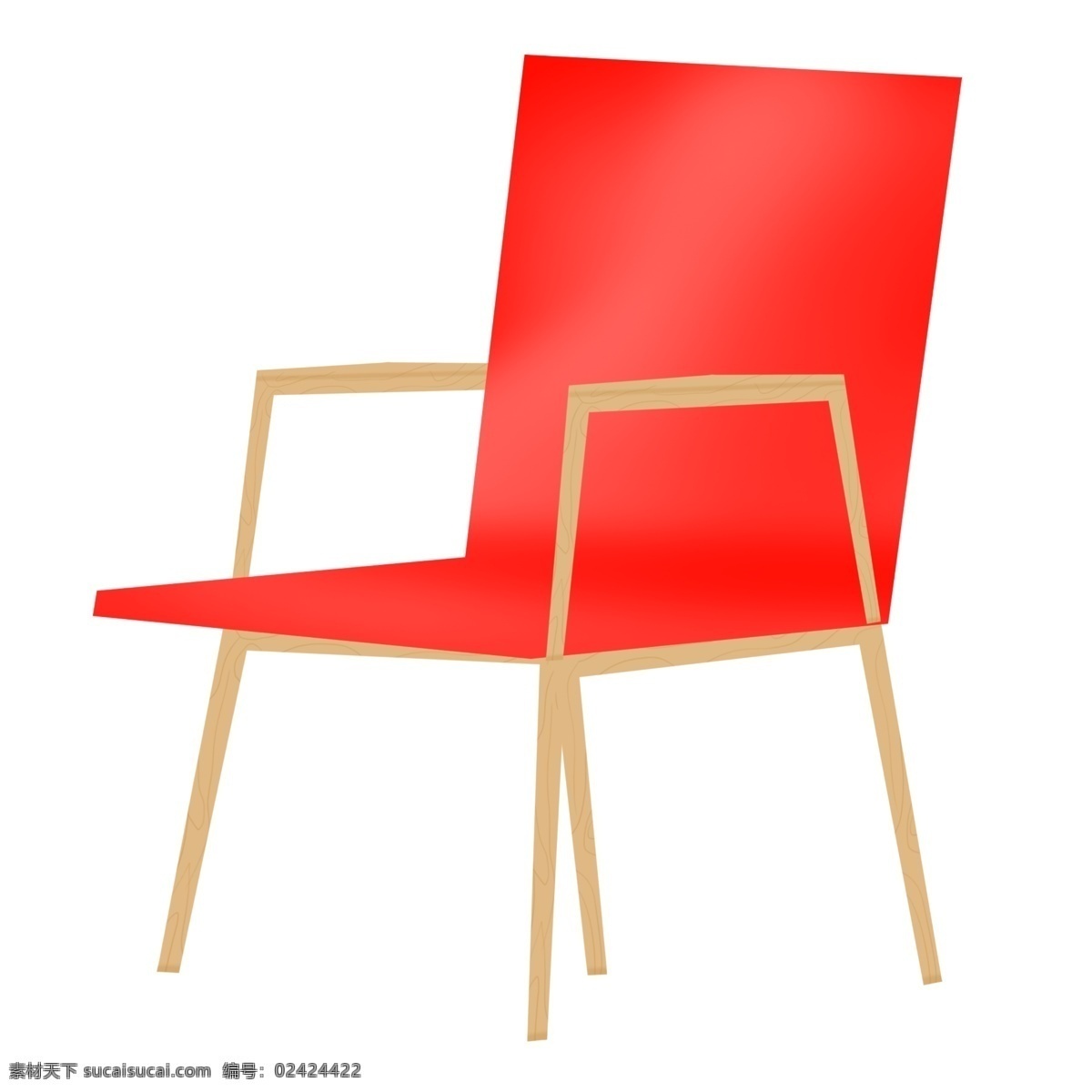 大红色 椅子 装饰 插画 大红色椅子 漂亮的椅子 创意椅子 立体椅子 精美椅子 卡通椅子 椅子装饰