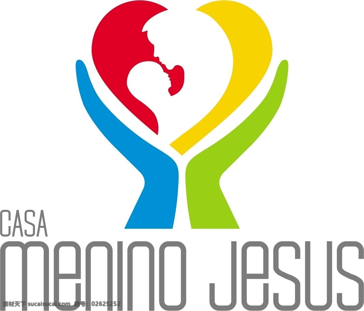casa 梅 尼诺 耶稣 矢量标志下载 免费矢量标识 商标 品牌标识 标识 矢量 免费 品牌 公司 白色