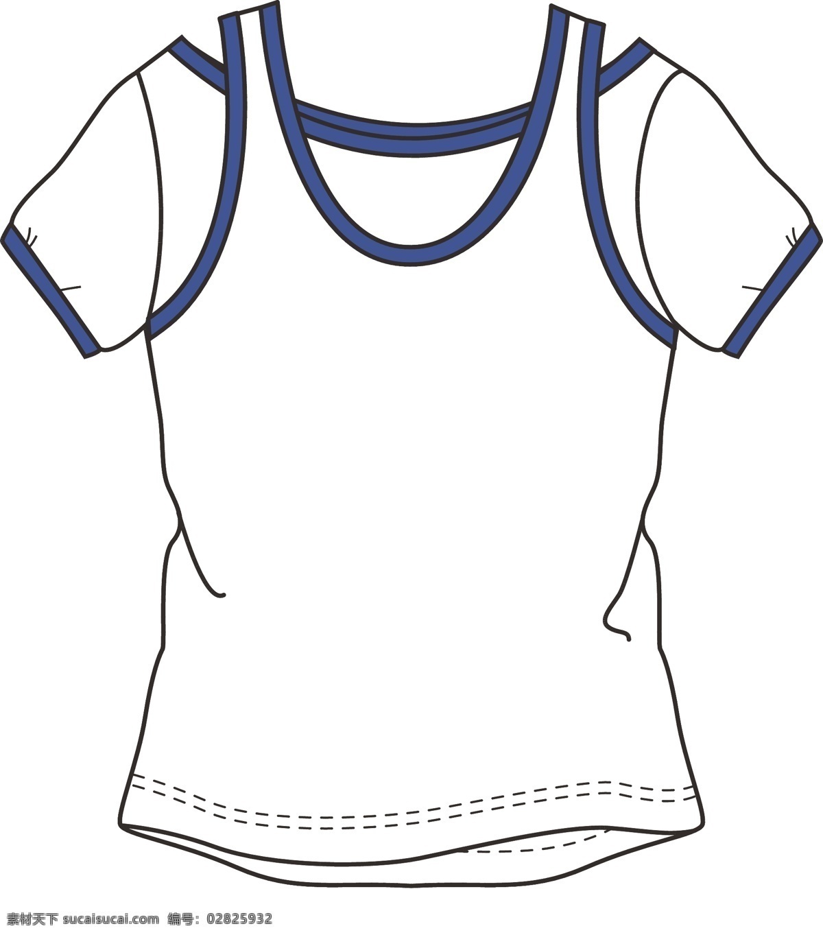 女童 短袖 版 型 服装设计 上衣 女童短袖版型 版型 矢量 其他服装素材