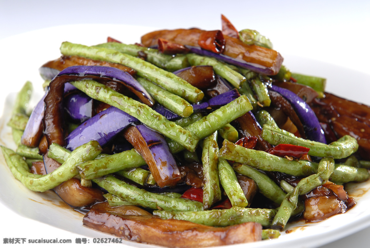 茄子豆角 茄角之恋 茄子炒豆角 小炒茄子豆角 餐饮 餐饮美食 传统美食