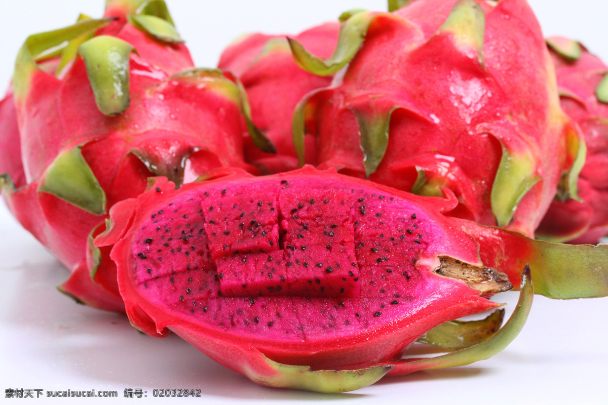 越南火龙果 红心火龙果 火龙果 水果 热带水果 美食 食物 生物世界