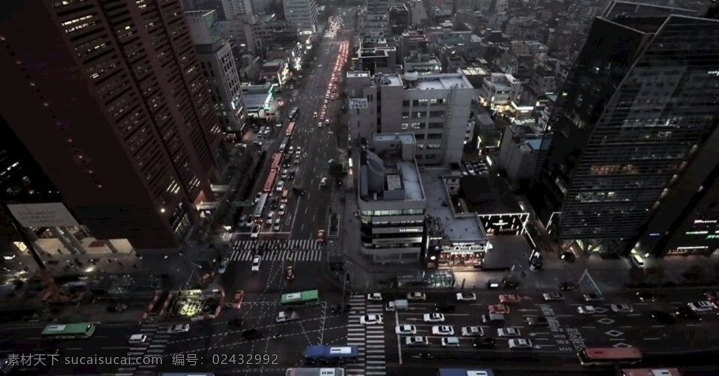 车流 汉城 城市 街道 路 夜景 交通 汽车 运输 建筑物 延时 交通挤塞 多媒体 实拍视频 城市风光 mp4