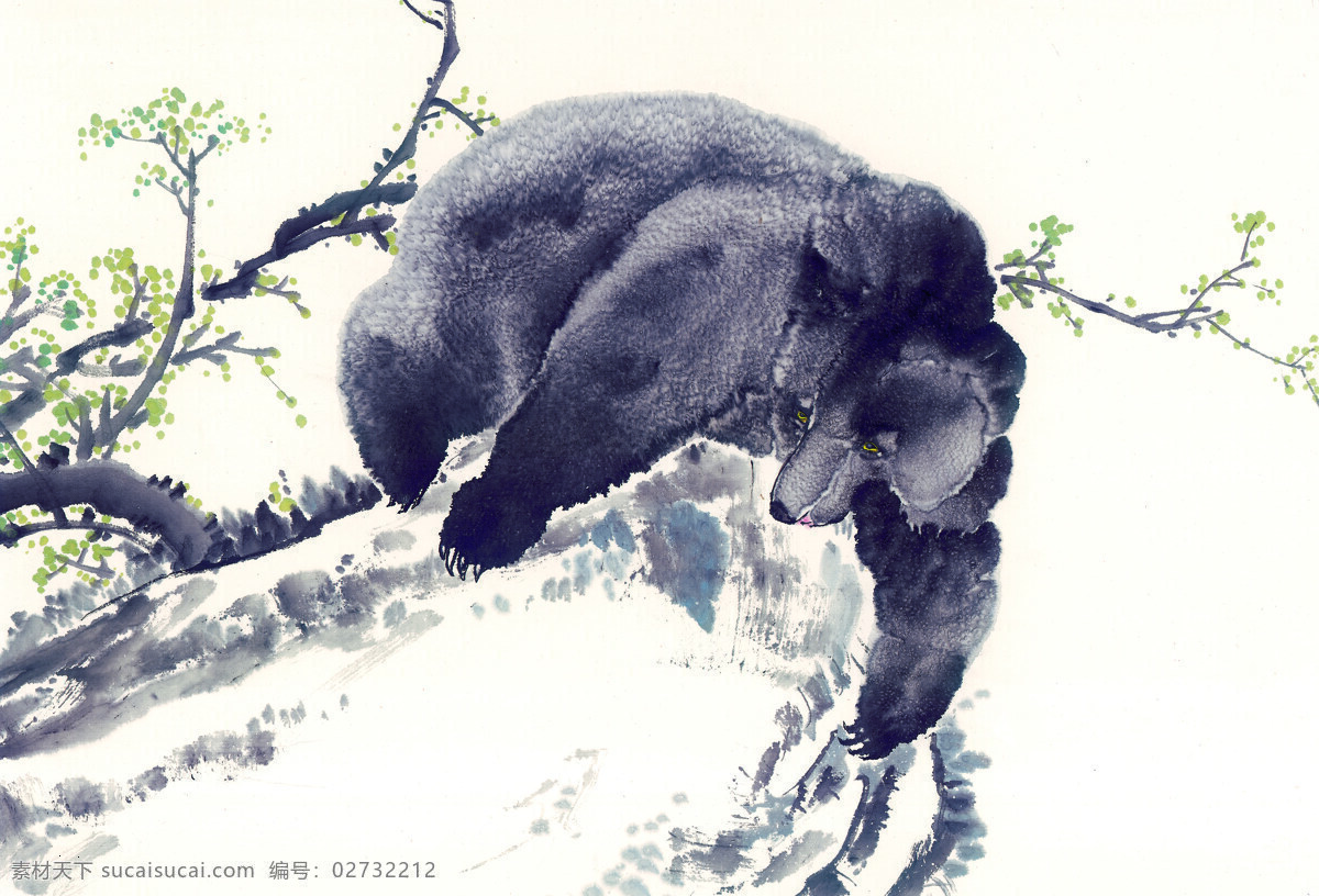 中华 艺术 绘画 古画 动物 猴子 鹿 老虎 熊猫 鸭子 中国 古代 传统绘画艺术 美术绘画 名画欣赏 水彩画 水墨画 文化艺术