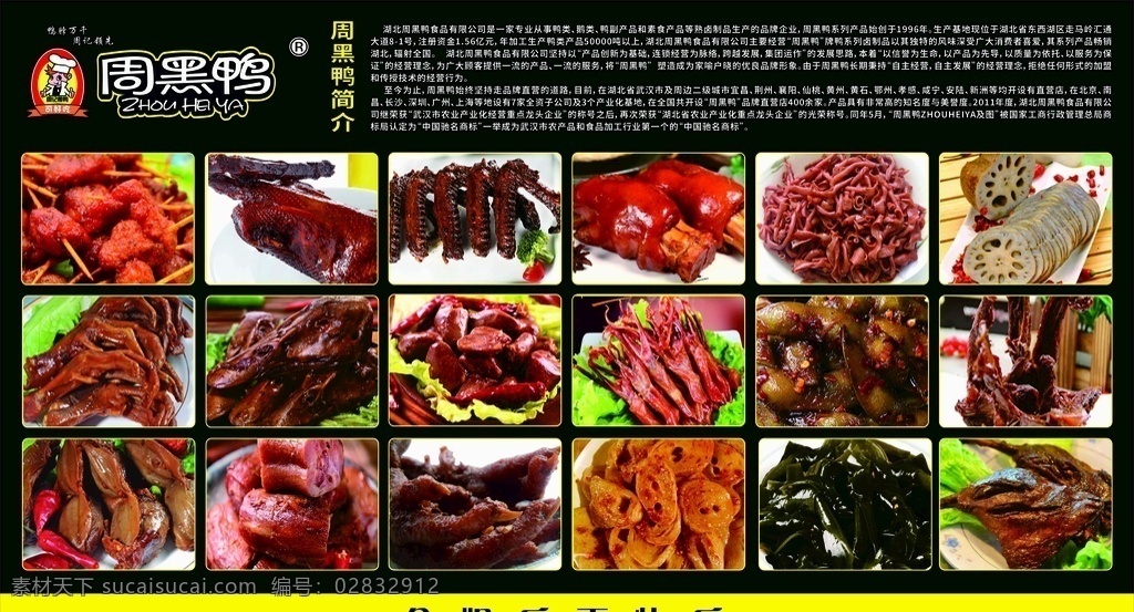 周黑鸭灯片 菜品表 简介 周黑鸭历史