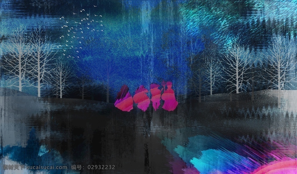 桌面 海报 画面 西游 抽象 画 分层