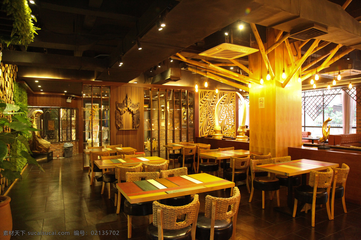 邑南洋料理 东南亚 料理 餐厅 内景 环境 灯光 建筑园林 室内摄影