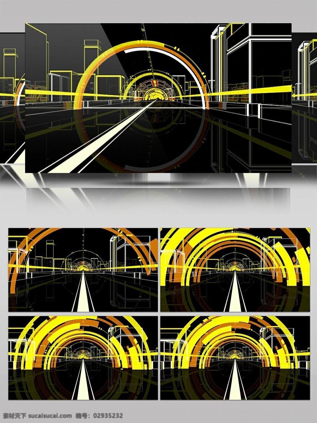 简约 动感 黄 颜色 亮丽 桥 视频 半圆形 动态视频素材 高清视频素材 拱桥 拱形 黄色 视频素材 新奇