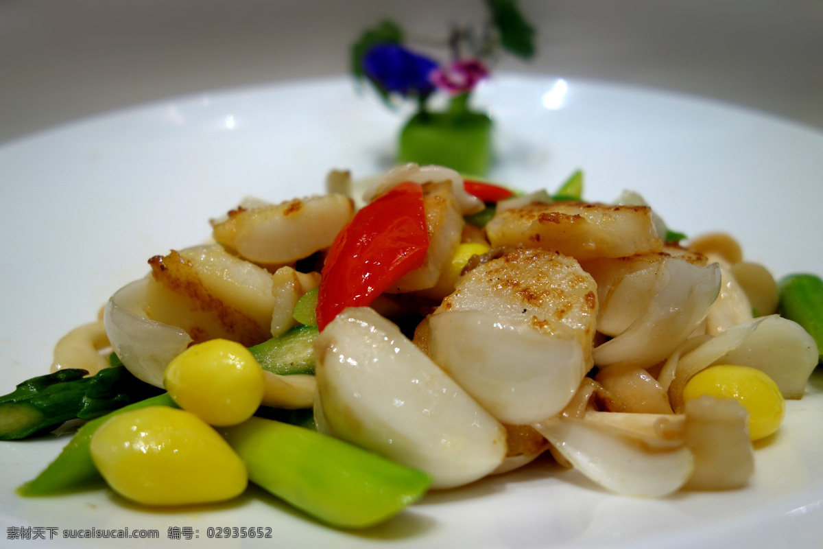 中餐美食 中餐 美食 菜肴 福 果 芦笋 元 贝 皇 传统美食 餐饮美食