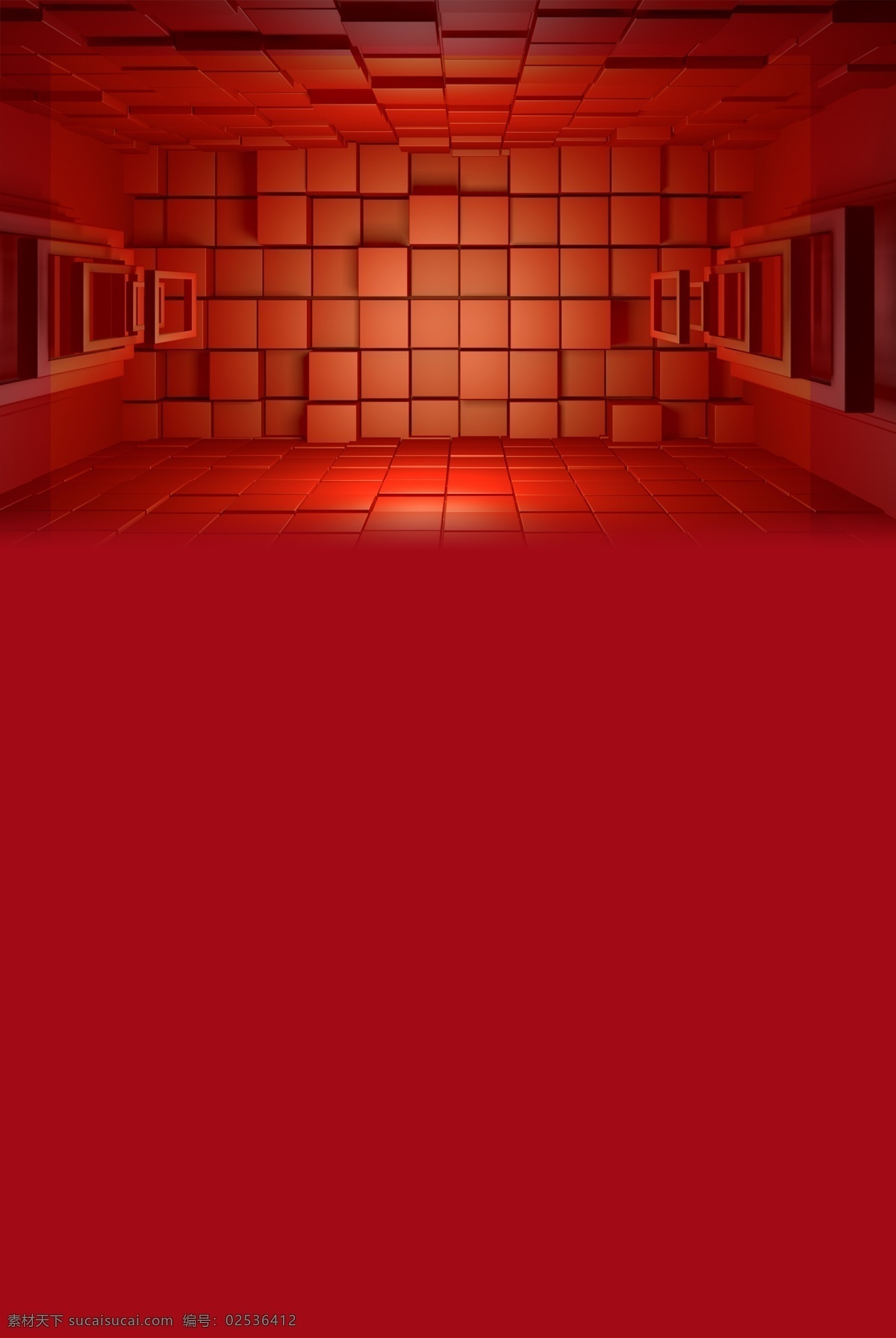 红色 喜庆 电商 背景 创意 活动 促销 方格 装饰