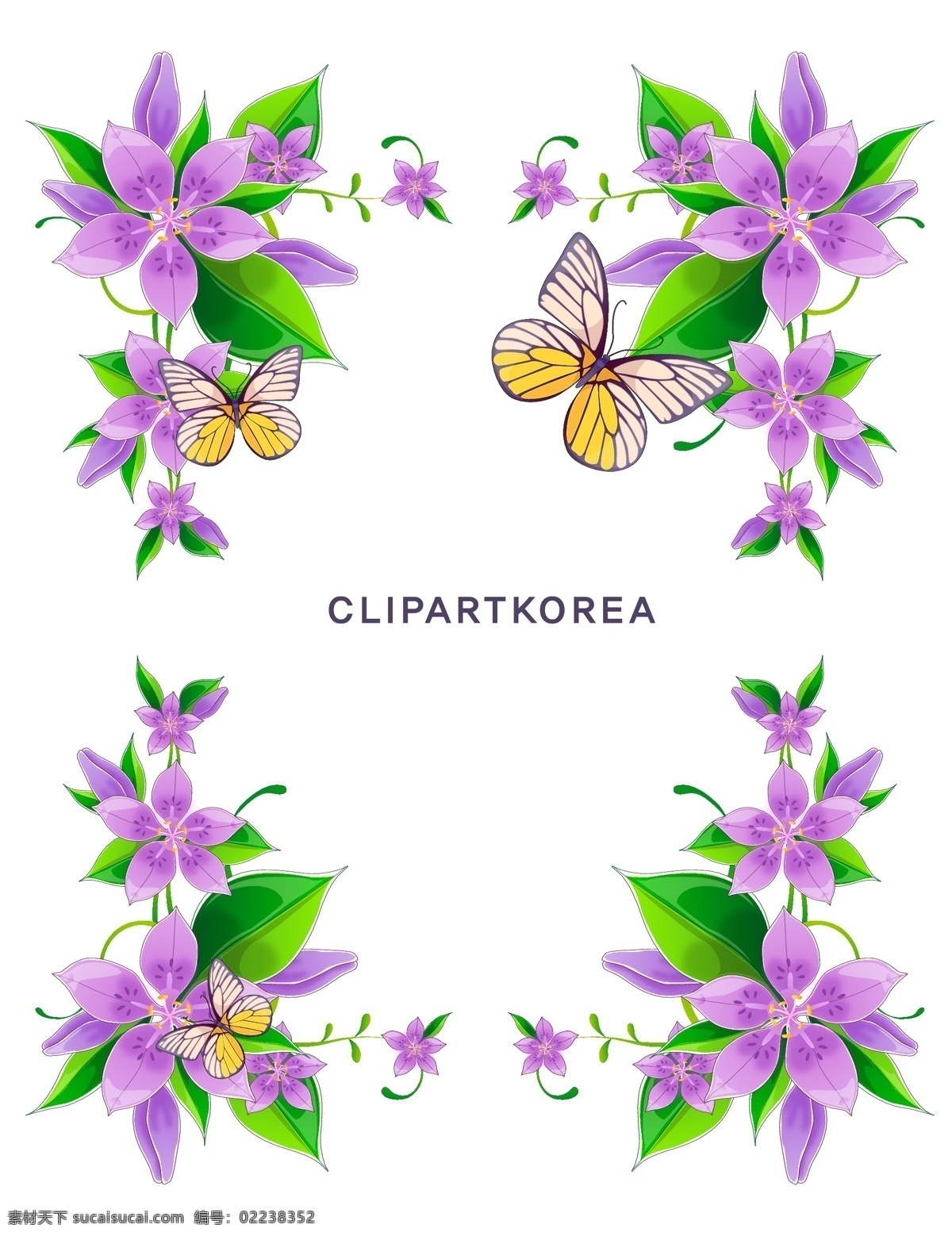 款式 花边 花 蝴蝶 矢量 矢量图 其他矢量图