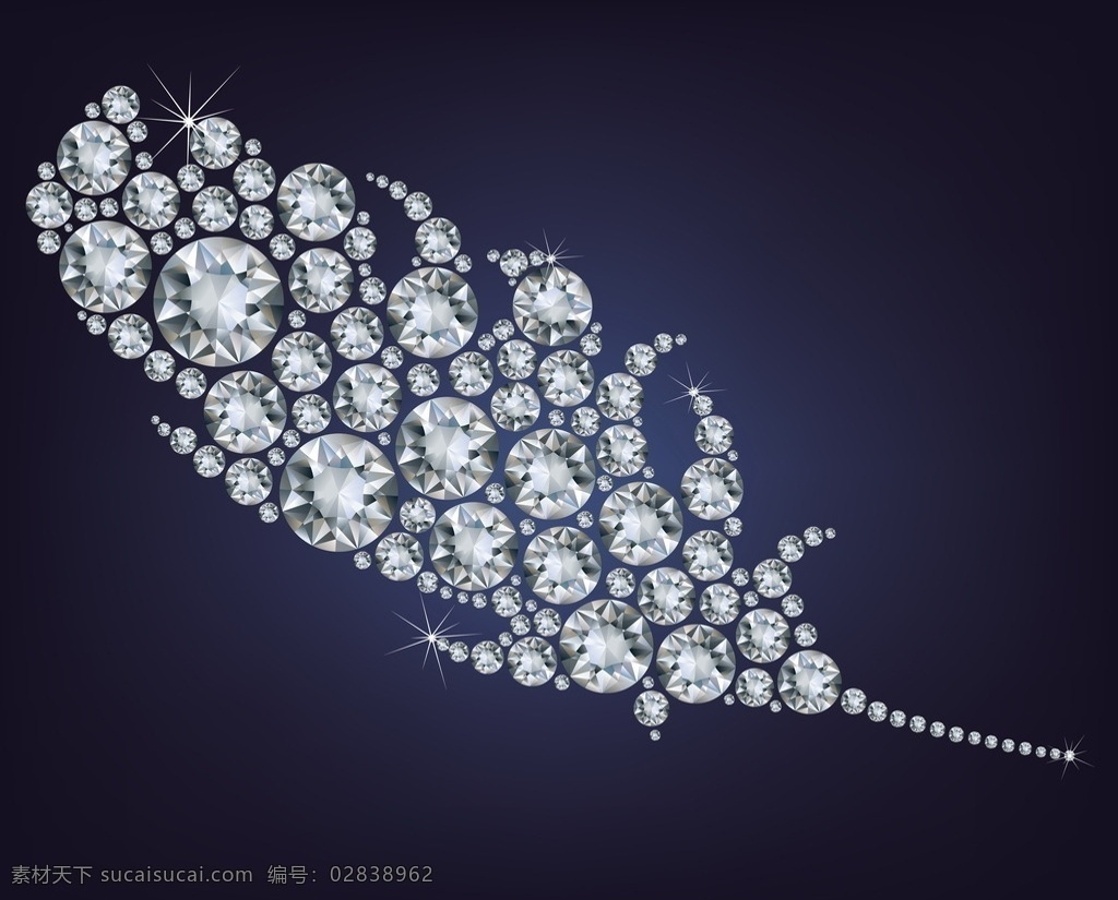 钻石羽毛 羽毛 钻石 宝石 透明 白色 耀眼 琥珀 天然钻石 光彩夺目 发光 收藏 水晶 人造钻石 珍贵钻石 各种钻石 百种钻石 千种宝石 背景 底纹 高清 特写