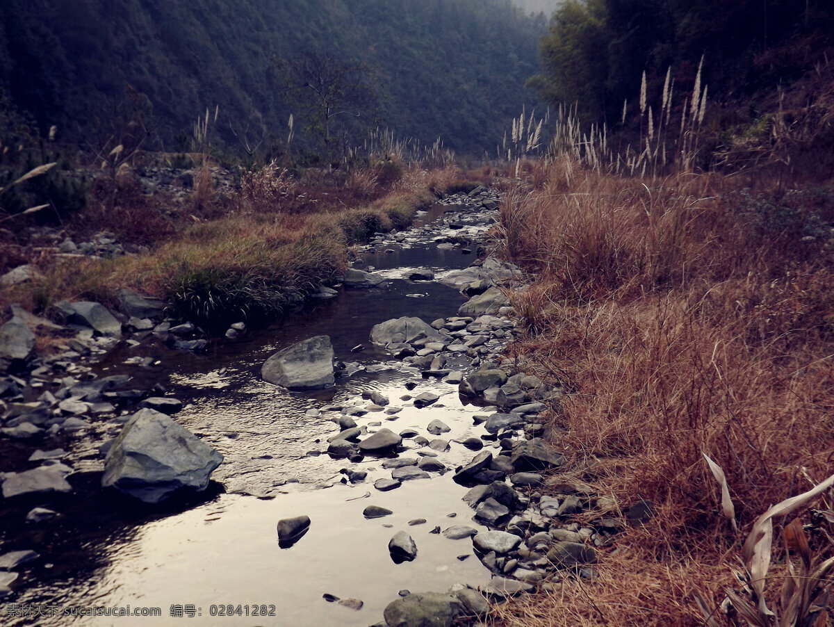 家乡的小河 小河 冬天 荒芜 山水风景 自然景观