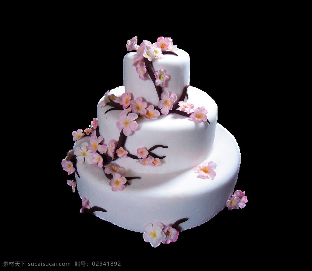 三 层 梅花 蛋糕 蛋糕装饰 花朵蛋糕 三层蛋糕 生日蛋糕元素 西式甜点