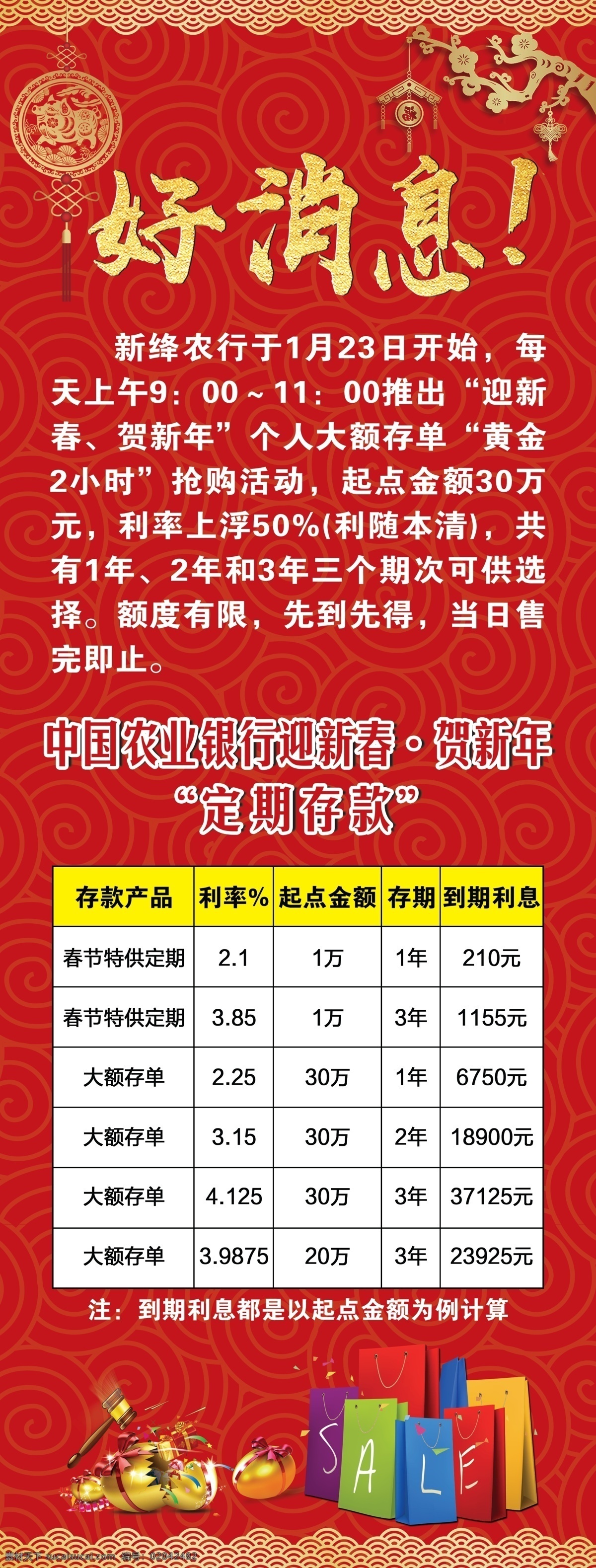 好消息展架 展架 红色 红色展架 红色消息展架 金蛋 易拉宝 新年展架 喜庆展架 猪年展架 猪猪 广告 猪年广告 猪年展架广告 2019展架 红色喜庆展架 分层