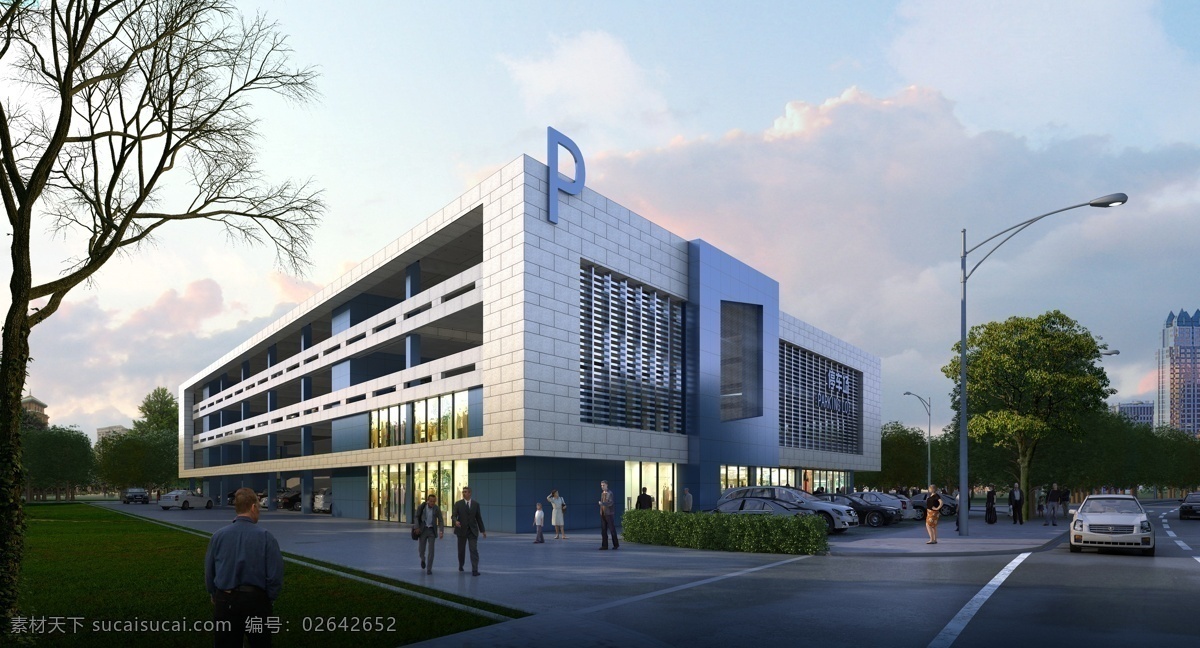 停车场 公共建筑 环境设计 建筑设计 有趣 地上停车 停车楼 家居装饰素材