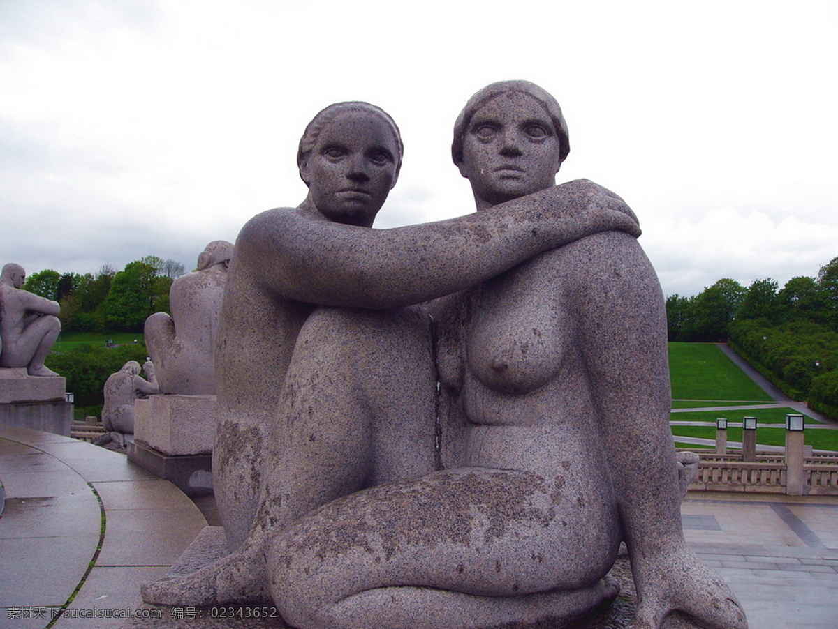 挪威 维 格兰 雕塑 公园 首都 奥斯陆 北欧艺术 国外旅游 旅游摄影