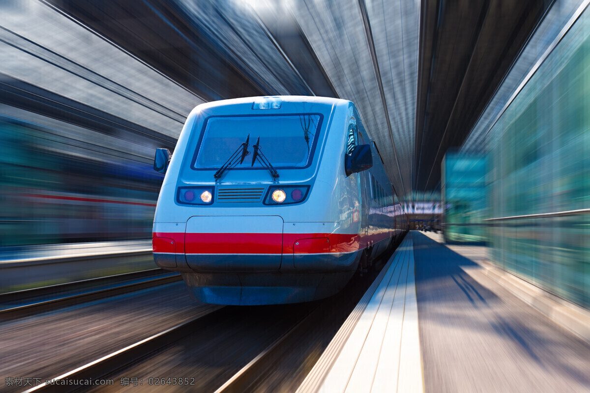高速 行驶 列车 火车 动车 汽车图片 现代科技