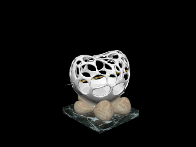 软 装 海洋 摆件 镂空 球体 原创设计 原创3d模型