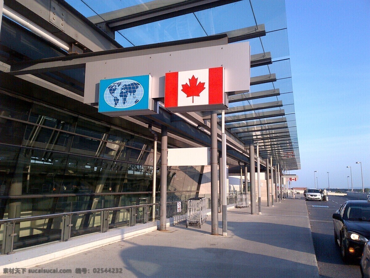 机场楼外 城市 加拿大 国外街道 城市外景 多伦多 国外街景 旅游摄影 国外旅游